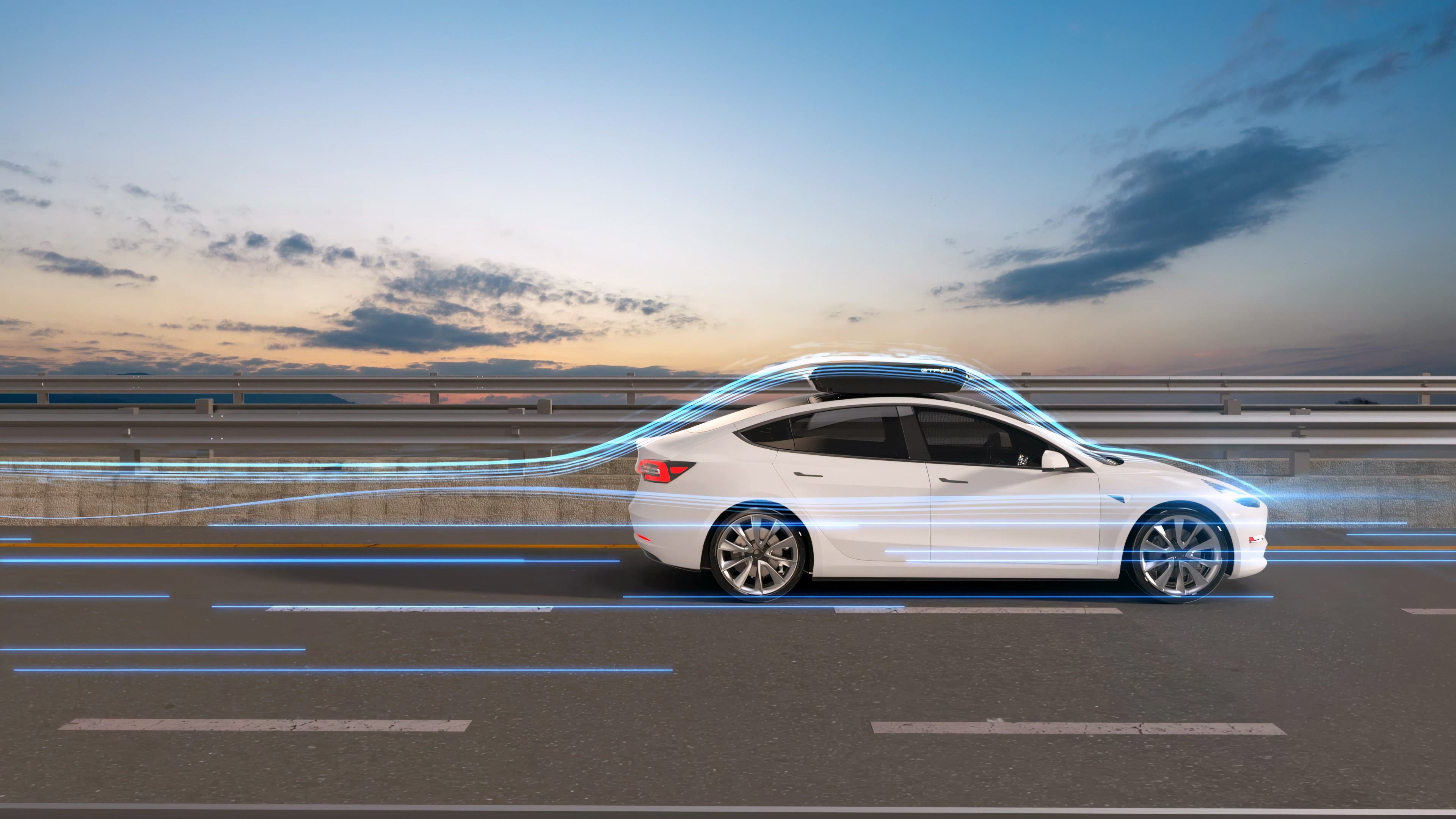 充電器は事前に組み立てられており、わずか20分でルーフラックに取り付けることができます。 minutes.Can 最大風速 100 MPH に耐え、展開時には風速 30 MPH にも耐えられるため、安全に使用できます。流線型のデザインにより抗力が低減し、軽量構造のため走行距離に影響しません。